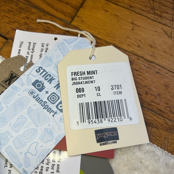 JanSport Fresh Mint Backpack - Picture 11 of 14